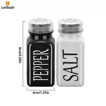 Набор солонок и перечниц, стеклянная шейкер для специй с крышкой, многоразовый дозатор для приправ, современный декор для кухни в фермерском стиле, стекло
