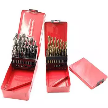 Набор спиральных сверл из быстрорежущей стали с титановым покрытием для электрических дрелей - прямая ручка, белый сверло, режущий инструмент для деревообработки своими руками