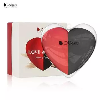 Набор спонжей для макияжа DUcare, 2 шт. Спонж для растушевки основы для жидкости, крема, пудры и BB-инструмента для косметической косметики. Безупречная спонж для пудры для лица. красный/чёрный