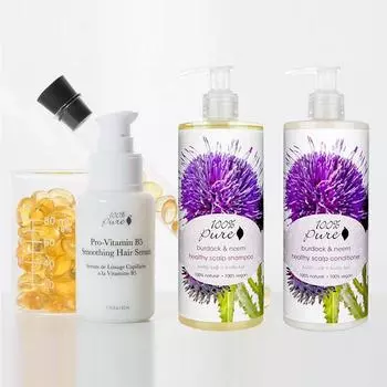 [Набор средств для детоксикации волос из 3 предметов] для истончения и выпадения волос