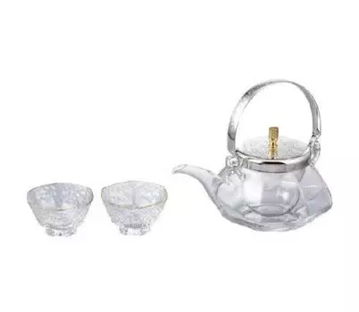 Набор стаканов для холодного сакэ HARIO, восьмиугольный, глиняный, 360 мл, 2 стакана IDSG-2004-ESV