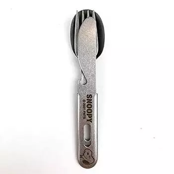 Набор столовых приборов для отдыха Marimocraft Snoopy Face для кемпинга на открытом воздухе и обеда 3-в-1