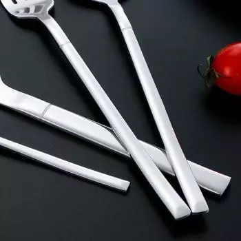 Набор столовых приборов из 6 комплектов/24 предметов, набор столовых приборов из нержавеющей стали, нож, вилка, чайная ложка, набор столовых приборов для кухни, набор столовых приборов из серебра серебряный