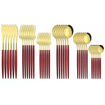 Набор столовых приборов из черного золота, 36 шт., зеркальное серебро, столовая посуда из нержавеющей стали, нож, вилка для торта, ложка, столовые приборы, столовые приборы, кухонные свадебные аксессуары серебряный