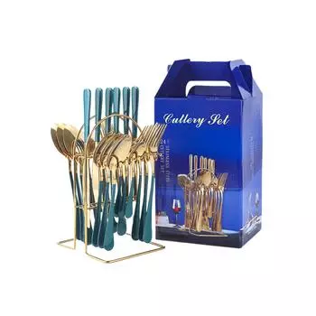 Набор столовых приборов из нержавеющей стали 24 шт. Прочные и долговечные повседневные столовые приборы ложка вилка