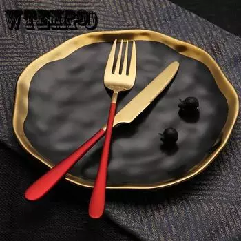 Набор столовых приборов из нержавеющей стали, набор столовых приборов, 3 шт., набор ножей, вилок, столовые приборы, столовые приборы