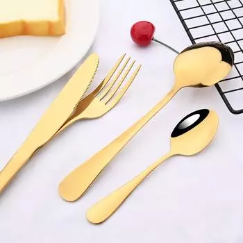 Набор столовых приборов из розового золота, набор столовых приборов из нержавеющей стали, 16 шт., ножи, вилки, кофейные ложки, набор столовых приборов для кухни, набор столовых приборов для ужина ярко-розовый