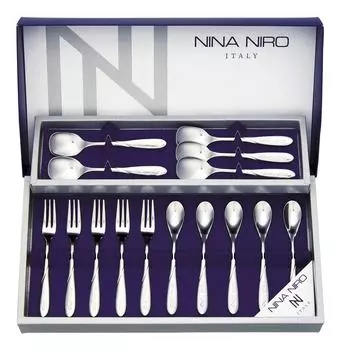 Набор столовых приборов Toa Metal Nina Niro для закусок из 15 шт. 151-715