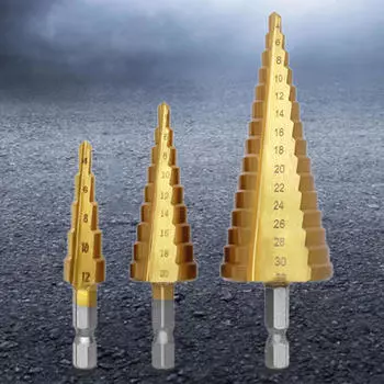 Набор ступенчатых сверл для улучшенной обработки дерева Hexagonal Handle