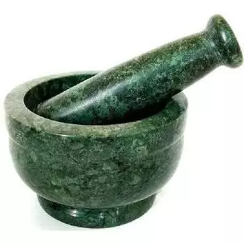 Набор ступок и пестика, харад, миксер для специй «Машер» «Охли» и «Мусле Харал» для кухни 4 дюйма, зеленый цвет 4 x 2.5 in зелёный