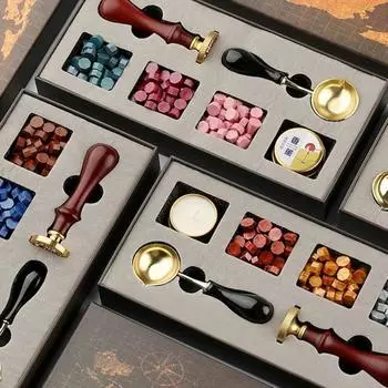 Набор сургучной печати DIY с различными узорами ручной работы, набор домашних лаковых штампов для фестиваля 6