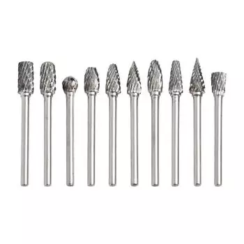 Набор сверхмощных шлифовальных головок своими руками из 10 твердосплавных стальных инструментов DoubleCut