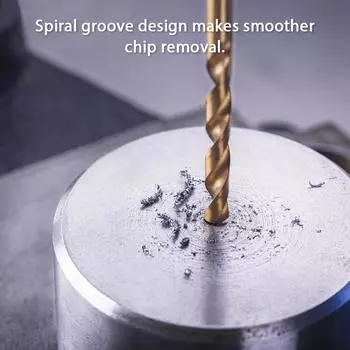 Набор сверл из быстрорежущей стали с титановым покрытием 1,5-10 мм для дерева/пластика/меди/алюминия