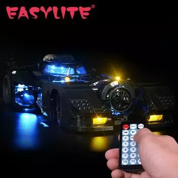 Набор светодиодных фонарей для 76139 1989 Batmobile Car DIY Toys Blocks Bricks Only Lighting Kit Not On The Model Classic Version