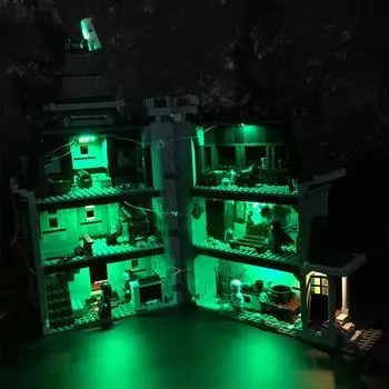 Набор светодиодных светильников для 10228 City Monster Fighter Дом с привидениями Строительный блок Кирпич Совместим с 16007 Комплект ламп без модели Standard Version