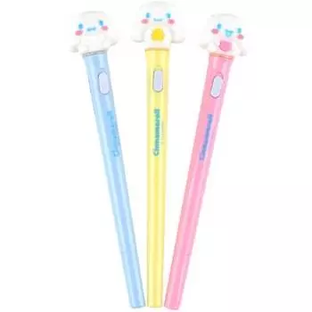 Набор световых ручек Sanrio Cinnamoroll, 3 предмета, разные цвета (случайная доставка), 1 набор, популярный персонаж в Корее