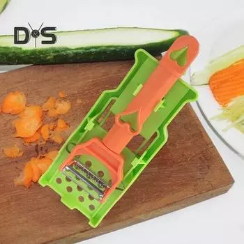 Набор терок для чистки картофеля, овощечистка, фруктовая овощечистка из нержавеющей стали 2 в 1, многофункциональная овощечистка с решеткой, эффективный измельчитель лука, универсальный 1 Set
