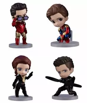 Набор типов Chara MARVEL01 Bandai Gashapon Chima! Мстители/Финал [4 (полный полный)]