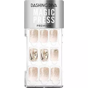 Набор типсов для ногтей Dashing Diva Magic Press, Золотая звезда, 1 шт.