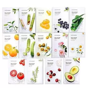 Листовая маска Nature Republic Real Nature (комбо-упаковка из 10 шт.) (3 варианта) #1SET