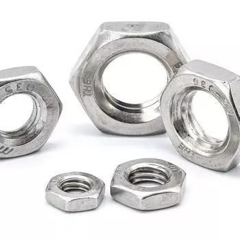 Набор тонких шестигранных гаек из нержавеющей стали 304 - наружная тонкая шестигранная гайка для винтов