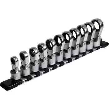 Набор торцевых головок для очков Tone Flex Ratchet с держателем Hrm311f, вставка 9,5 мм, 38 шт., по 11 точек в каждой