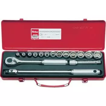 Набор торцевых головок Koken от Yamashita Industrial Research Institute, 16 предметов, 4232M 1/2 (12.7mm) КВ.