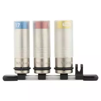 Набор торцевых головок TONE Impact из тонкой фольги с защитой (с держателем) HAP403N Угол привода 12,7 мм (1/2 ) СОДЕРЖАНИЕ: 3 шт.