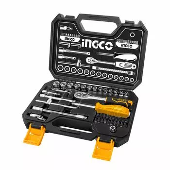 Набор торцевых ключей INGCO Ratchet Wrench 45 шт. HKTS14451 1/4 (6,35 мм)