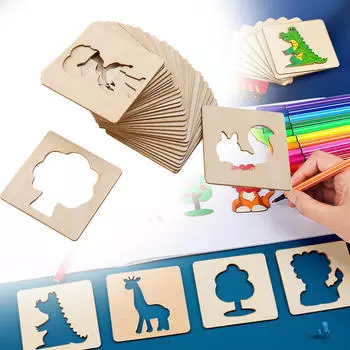 Набор трафаретов для художественного самовыражения 48pcs