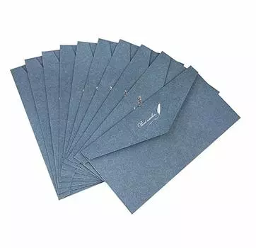 Набор трехцветных конвертов для писем из золота, старинные послания без почтового индекса, коммерческие офисные конверты, 10 шт., стильные, роскошные, лист, стиль, карточка/информация