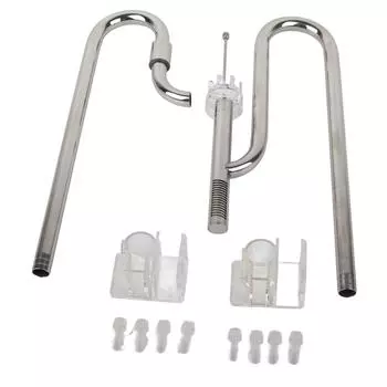 Набор труб для притока и оттока воды из нержавеющей стали, металлический скиммер для поверхности трубы-лилии с 2 шт.