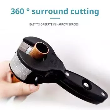 Набор труборезных инструментов для быстрой резки одной рукой с инструментом для снятия заусенцев. Аксессуар для работы дома для 1/8 -5/8 1/4 -7/8 нержавеющей стали меди алюминия пластика чёрный