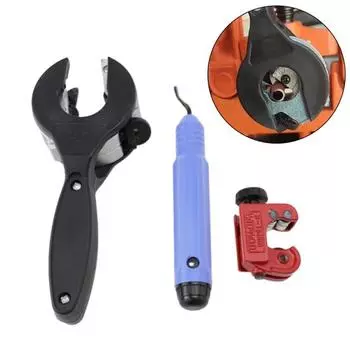 Набор труборезных инструментов для быстрой резки одной рукой с инструментом для снятия заусенцев. Аксессуар для домашней работы для 1/8 -5/8 1/4 -7/8 нержавеющей стали меди алюминия чёрный