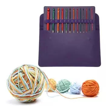 Набор тунисских крючков для вязания, набор сменных афганских крючков для вязания 3,5–12,0 мм, набор крючков для вязания ковров с сумкой для хранения