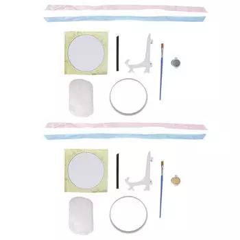 Набор украшений с отпечатком новорожденного, декоративная пудровая лента, детский набор с отпечатком руки и следом на память Gold