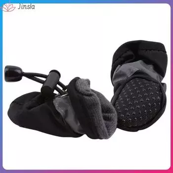 /набор Водонепроницаемая обувь для домашних собак, нескользящие резиновые сапоги, обувь для маленьких кошек, собак, щенков, домашних животных, ботиночки, аксессуары для лап домашних животных Number 1