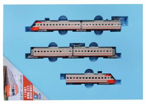 Набор вагонов Micro Ace N Gauge Odakyu 3000 A2153 Железнодорожная модель поезда Тип/SSE/Обновленный 5-вагонный серый