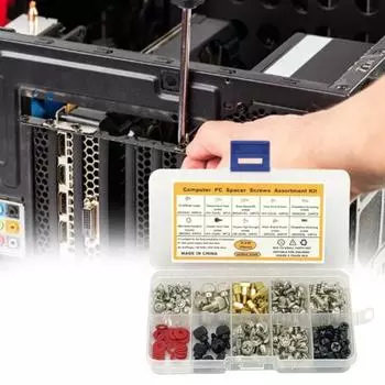 Набор винтов, 228 шт., высокопрочный прочный компьютерный комплект винтовых стоек из углеродистой стали для жесткого диска