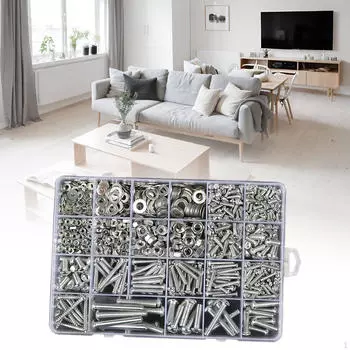 Набор винтов и гаек, разнообразный многофункциональный нескользящий инструмент для ремонта фурнитуры для дверей