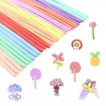 Набор воздушных шаров для творчества Скручивающиеся шары Удлиненные шары Волшебные шары Украшенные шары для дня рождения Скручивающиеся шары для вечеринки по случаю события Вечеринка Ассорти из 100