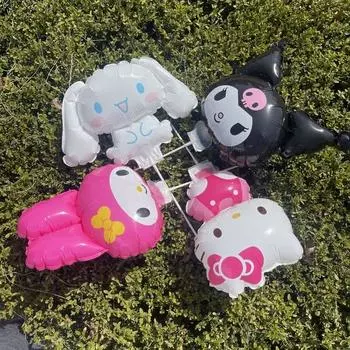 Набор воздушных шаров Sanrio из 4 булочек с корицей Kuromi My Melody Воздушный шар Hello Kitty Stick