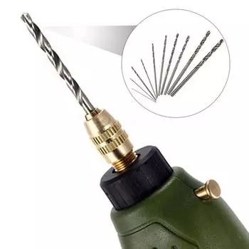 Набор вращающихся электроинструментов из быстрорежущей стали, высокоскоростных спиральных сверл из белой стали, 10 шт.