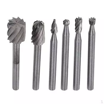 Набор вращающихся инструментов из быстрорежущей стали, 6 шт., набор инструментов для деревообработки