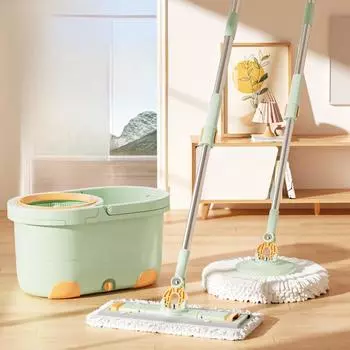 Набор вращающихся швабр Meitianle с ведром и присоской