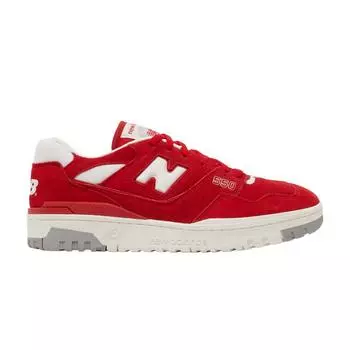 Набор замши New Balance 550 — кроссовки унисекс Team Red White Concrete BB550VND 42.5