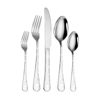 Набор западных столовых приборов на тему Хэллоуина – Резной комбо-набор нож, вилка, ложка для вечеринки, украшения стола дома или в ресторане One Size