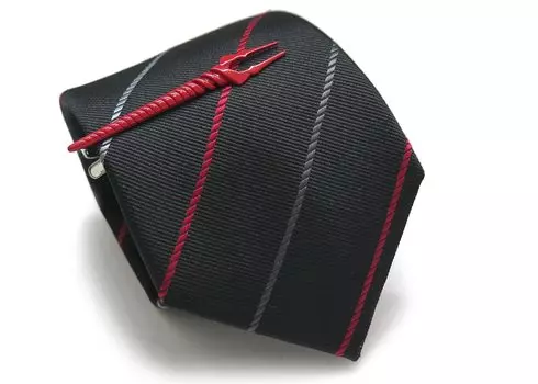 Набор зажимов для галстука SWANK Spear of Longinus и (красный) (Галстук/Блок для галстука) чёрный