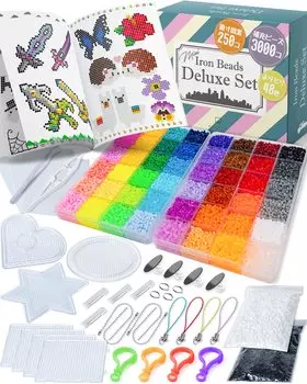 Набор железных бусин Mini 48 цветов 250 дизайнов 25000 бусин Белый Черный каждый Мини Мини железные бусины Мини железные бусины Бусина Железный лист Пластина Пинцет [Harris Lab]