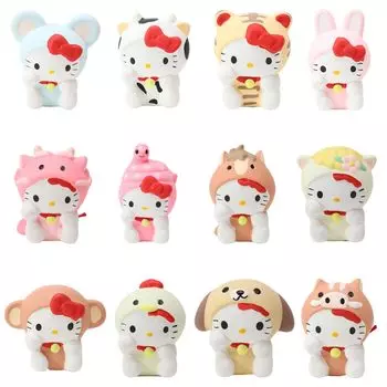 Набор знаков зодиака Hello Kitty с пожеланиями удачи и фортуны